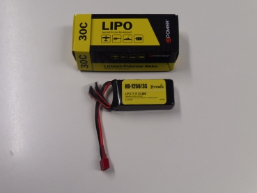 D-Power Lipo HD-1250 | 3S  | 11,1V | 30C #220-HD12503T